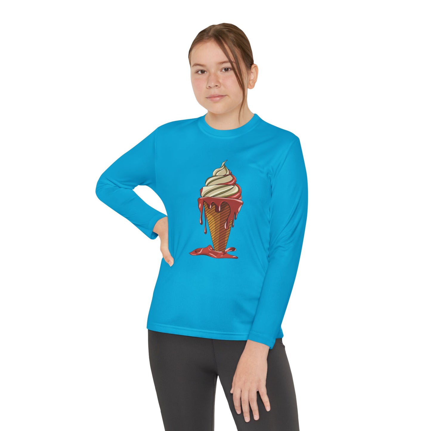 Youth Long Sleeve Tee | Melting Ice Cream Fun