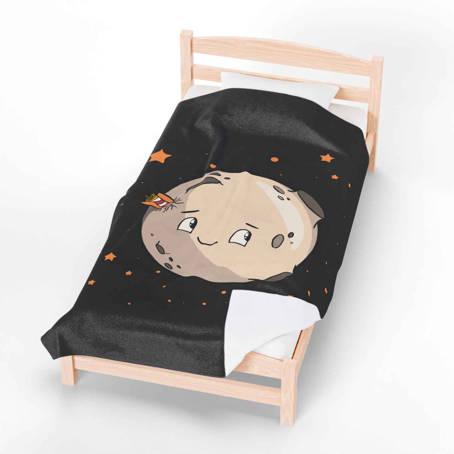 “Silent Galaxy” Plush Blanket | Moonlight Wrapped in Velvet Stillness