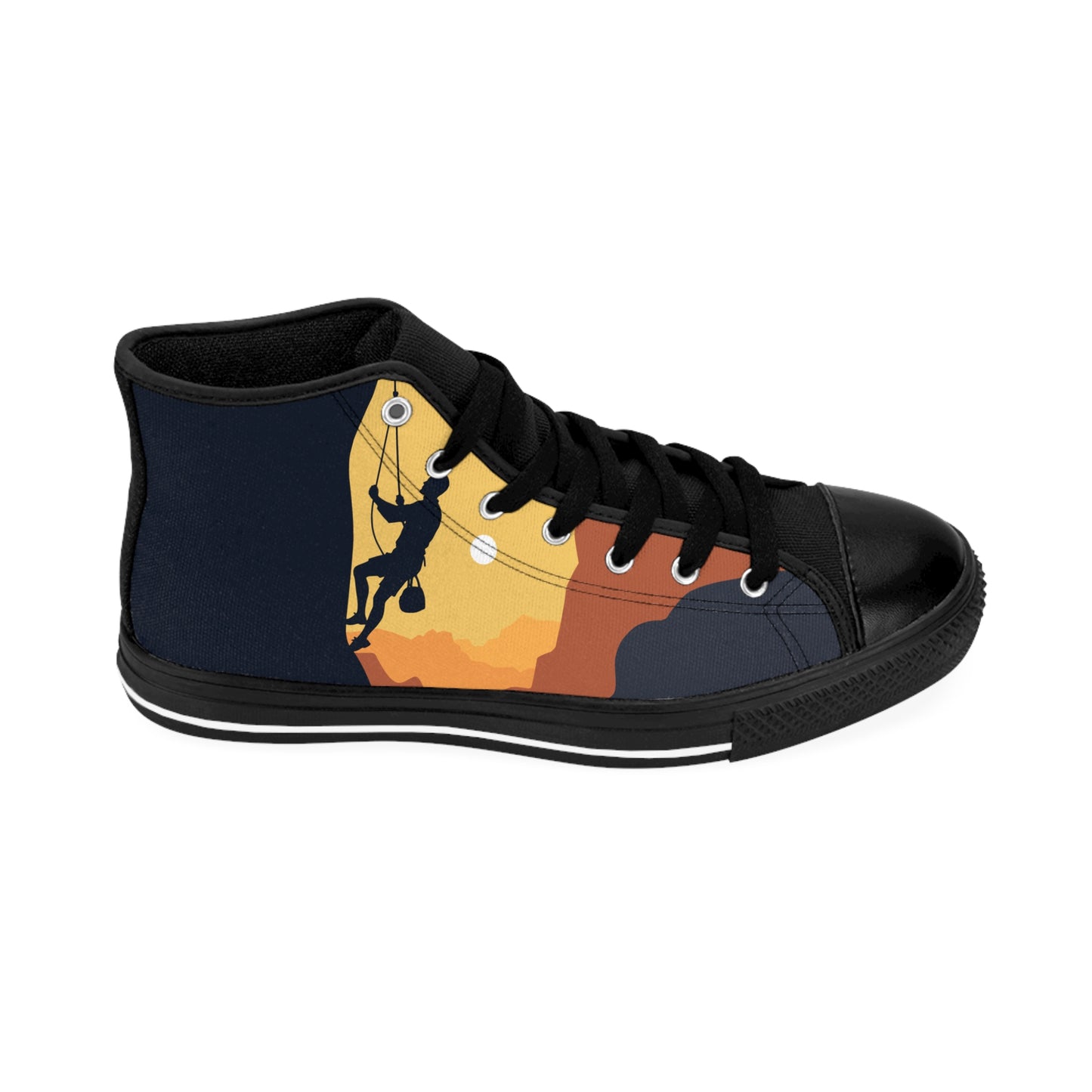 Men’s Classic Sneakers “Summit Seeker” | Minimalist Climber Art