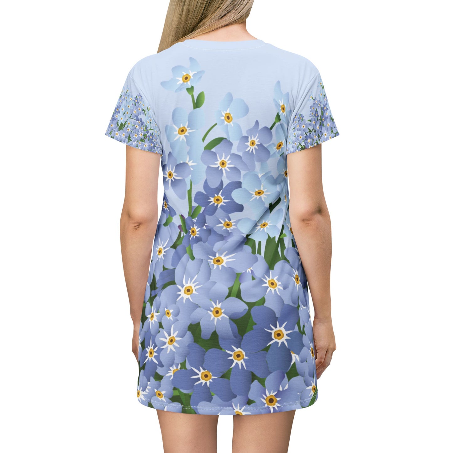 BloomEase | All-Over Floral T-shirt Dress