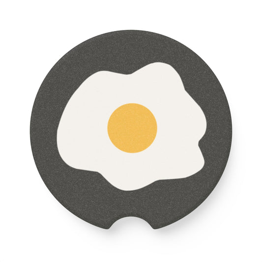 Sunny Side Fun | Fried Egg Car Coaster