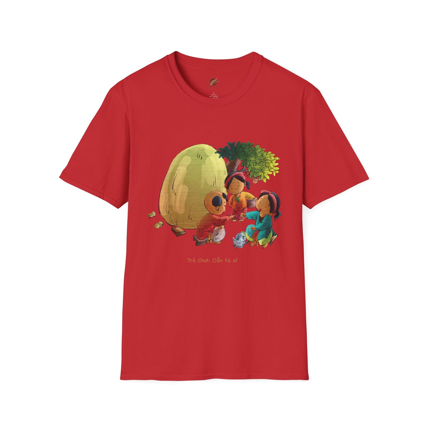 Unisex Softstyle Tee | "Rock Paper Scissors" | Vietnamese Folk Game Edition