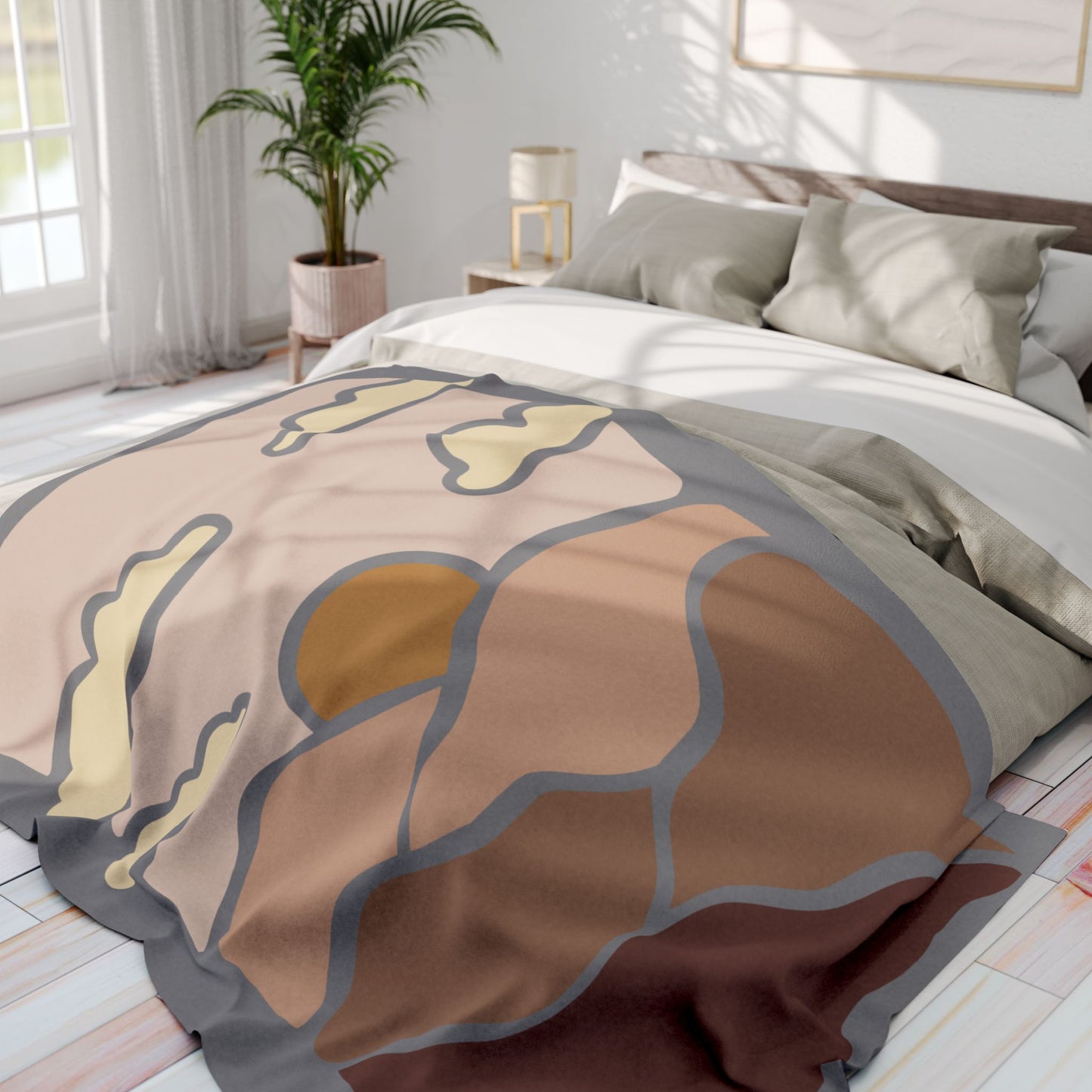 Summer Sun Fleece Blanket | Warmth with a Smile