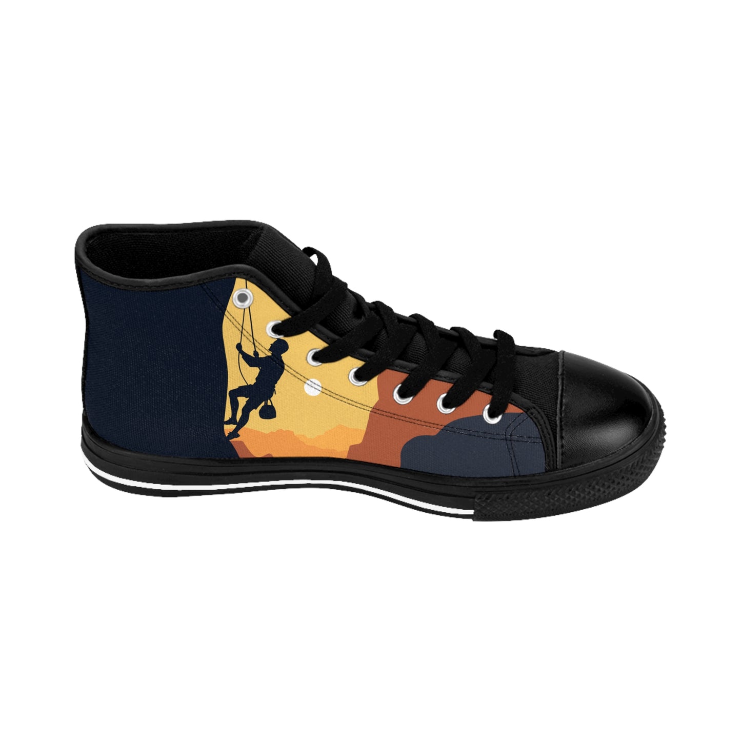 Men’s Classic Sneakers “Summit Seeker” | Minimalist Climber Art