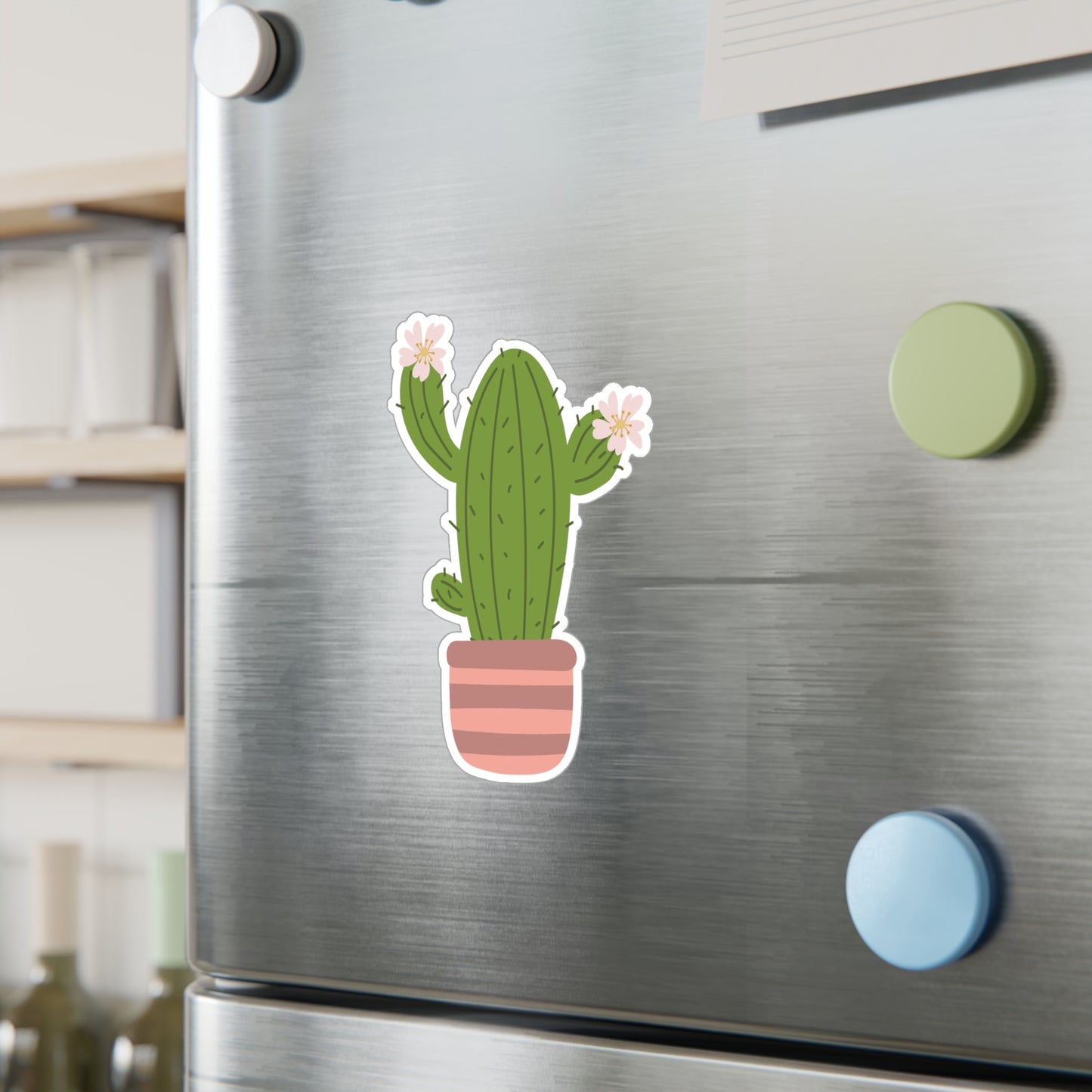 Cartoon Cactus Vinyl Sticker | Fun & Fresh for Everyday Vibes
