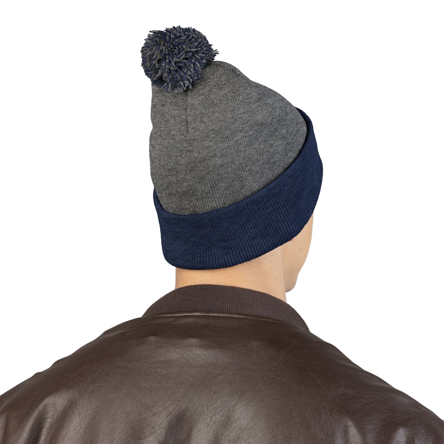 Freedom Bike | Artistic Embroidered Pom-Pom Knit Cap