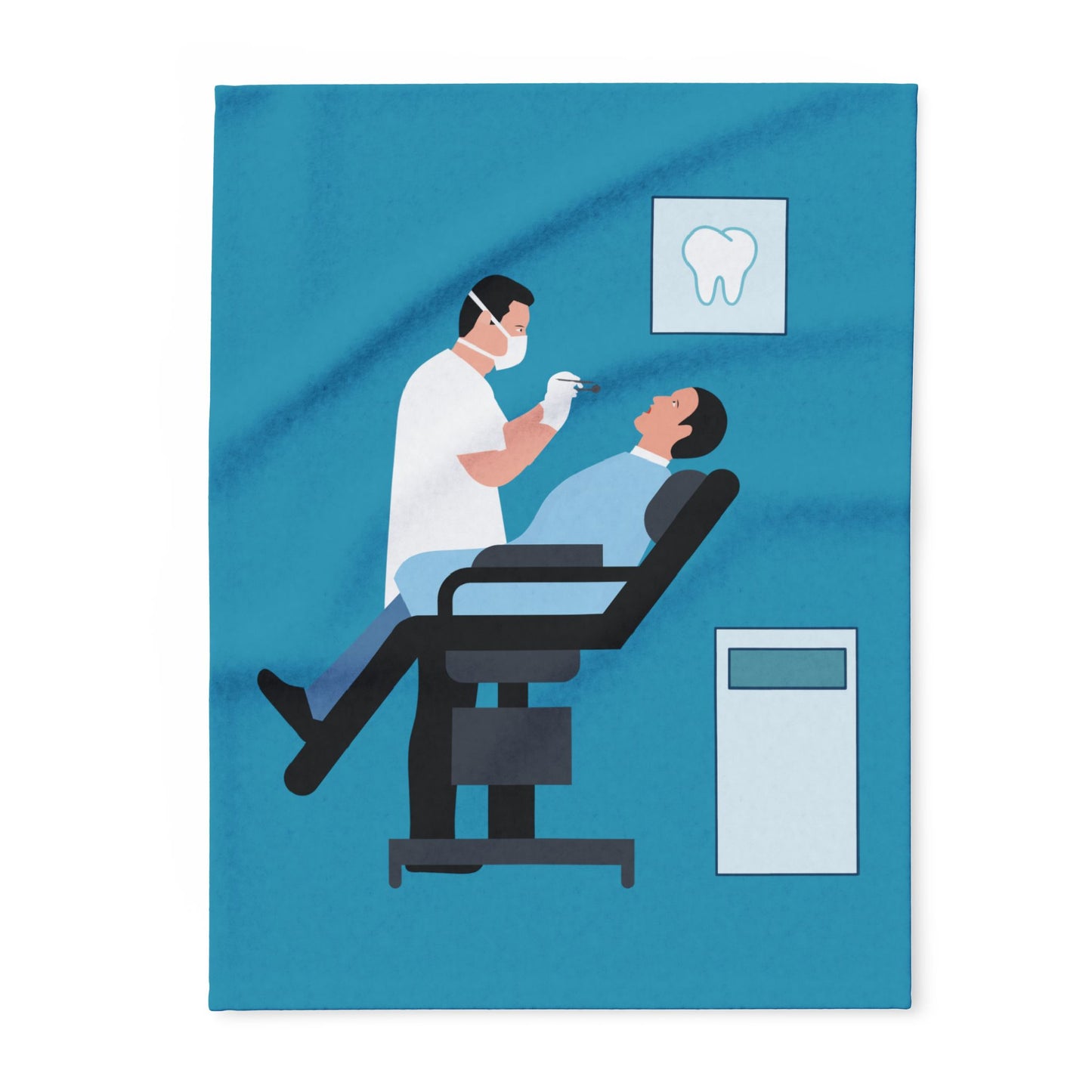 “Smiles & Comfort” Arctic Fleece Blanket | Dentist-Inspired Design