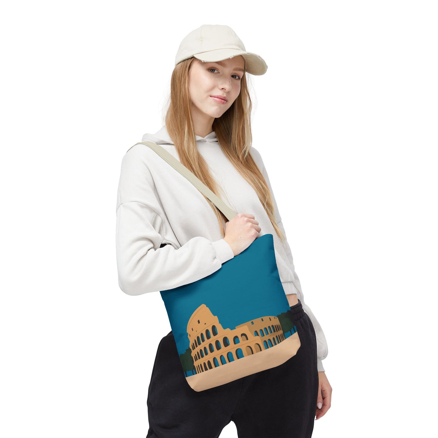Vibrant Colosseum Tote | European Style | Urban Statement Piece