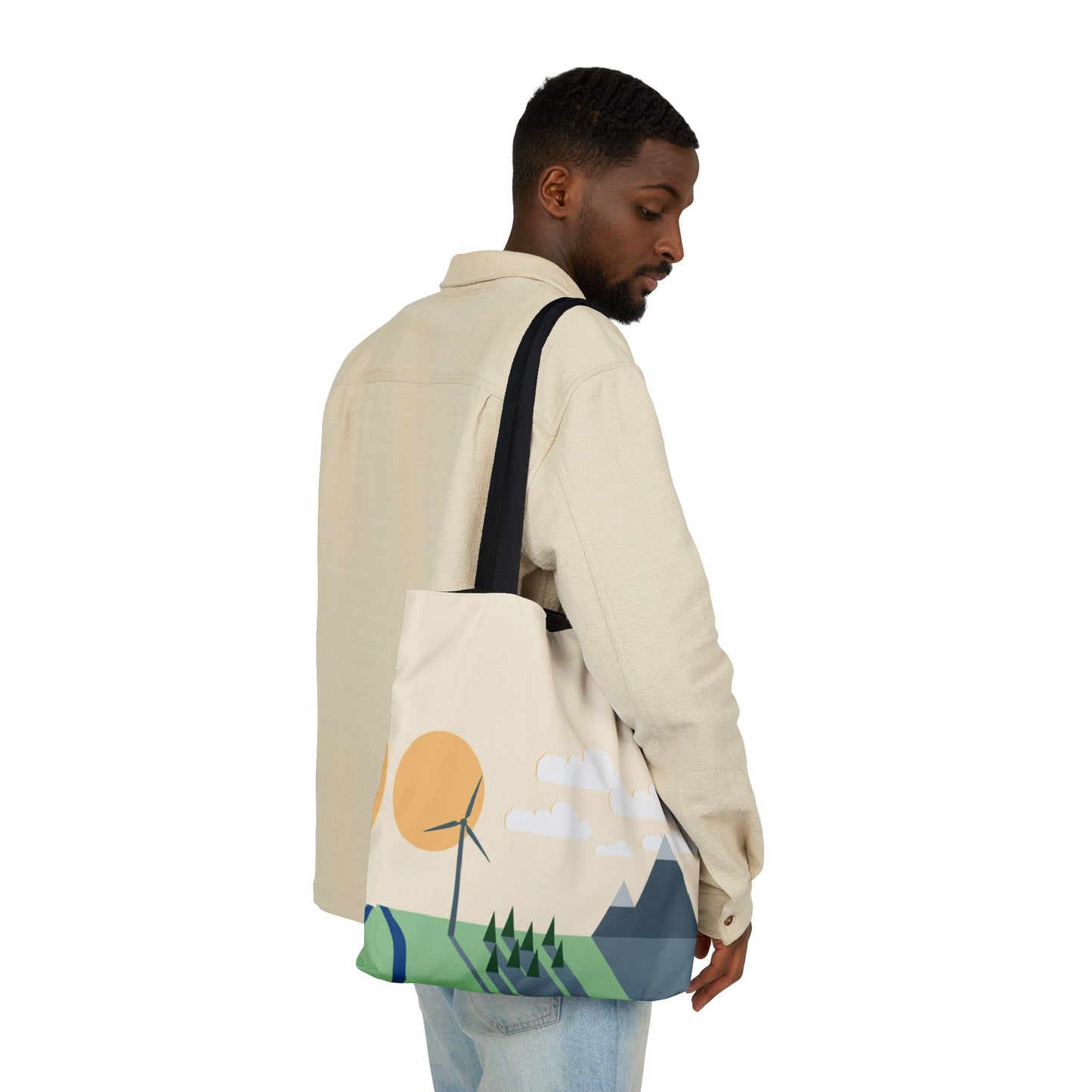 Canvas Tote Bag | Wind Energy Eco-Friendly Fashion