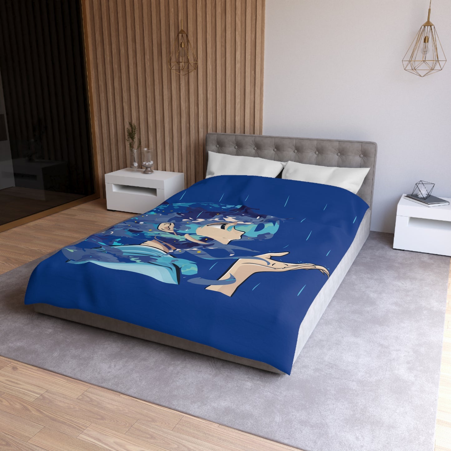 Premium Microfiber Duvet Cover | The Girl in the Rain