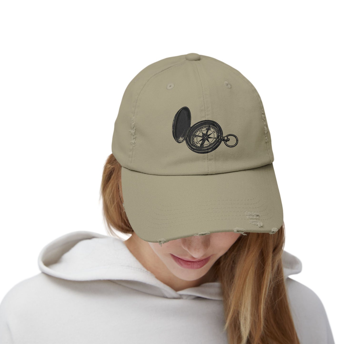 Compass & Confidence | Vintage Distressed Cap for Adventurous Souls