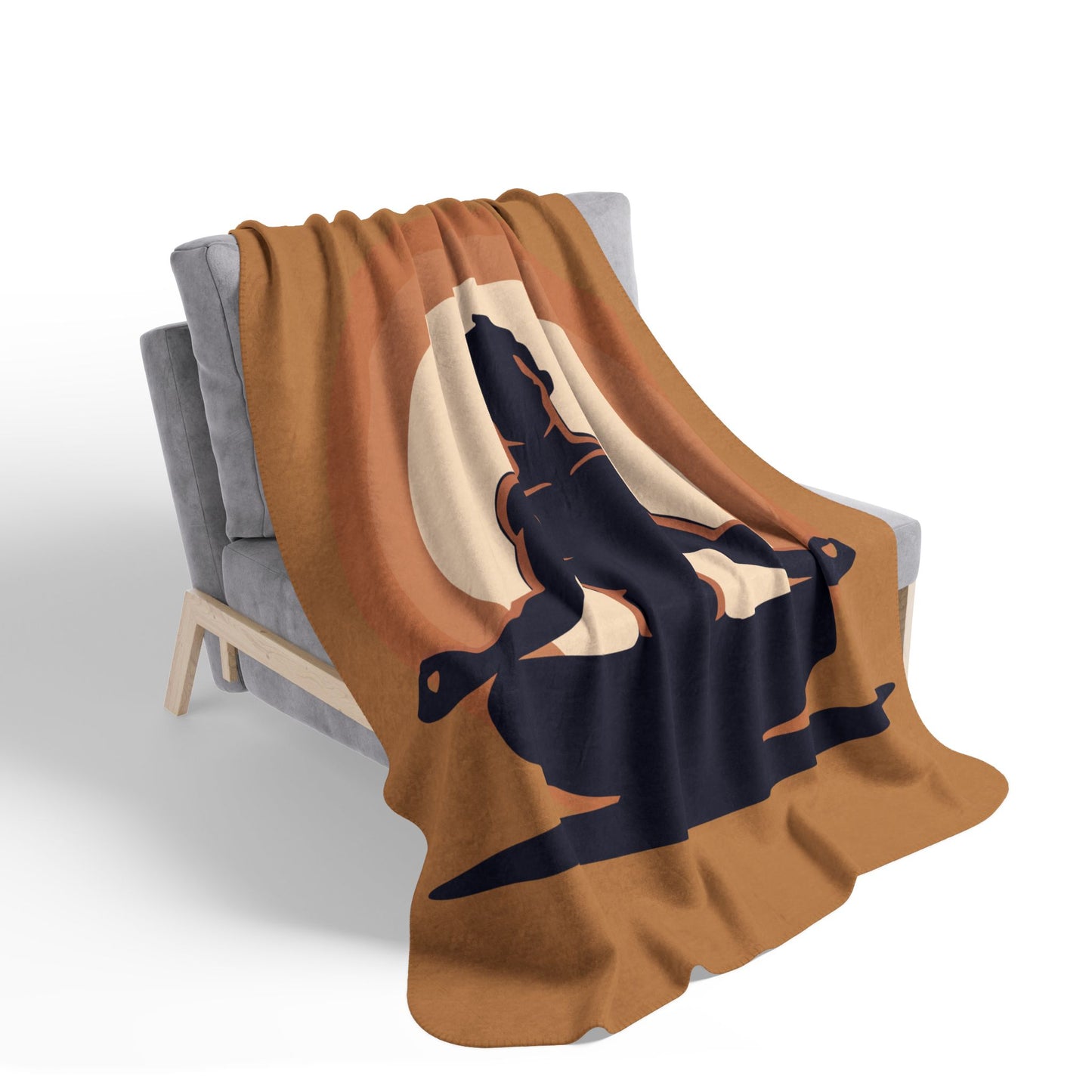 “Zen Lotus” Sherpa Blanket | Inner Peace in Every Fiber
