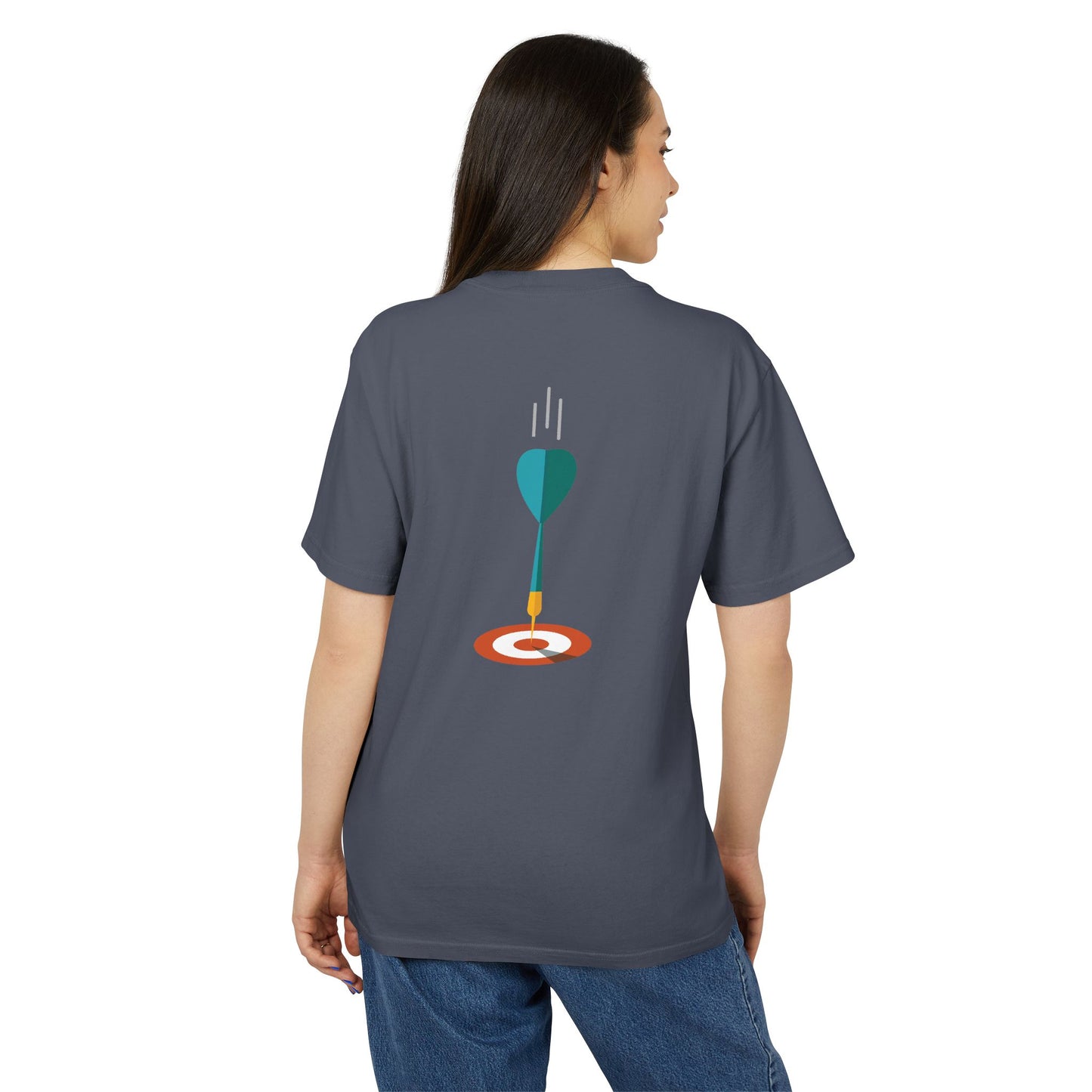 Target Locked | Unisex Heavy Tee | Boss Mindset On Your Back
