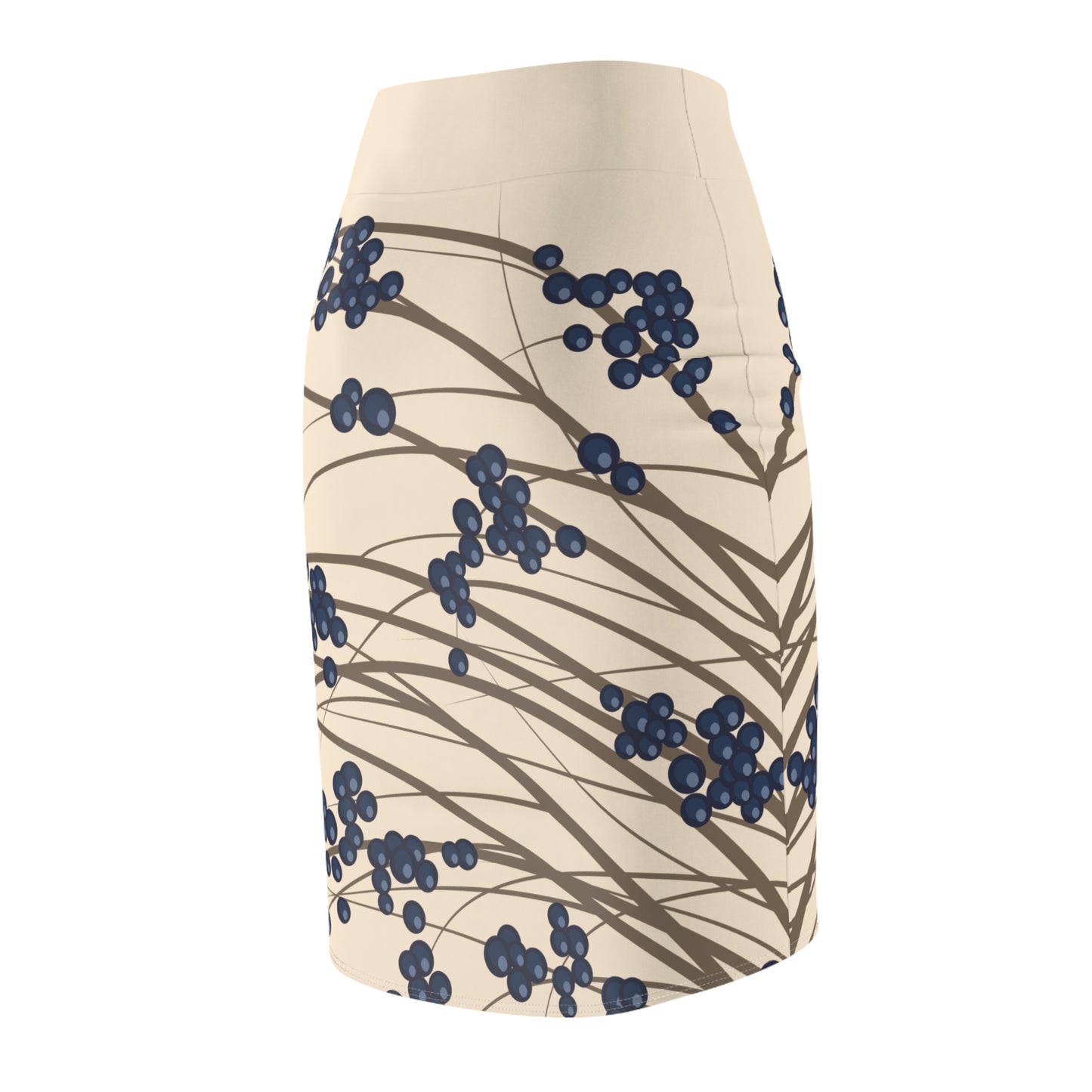 Pencil Skirt | Wild Berry in the Bush Artistic Design