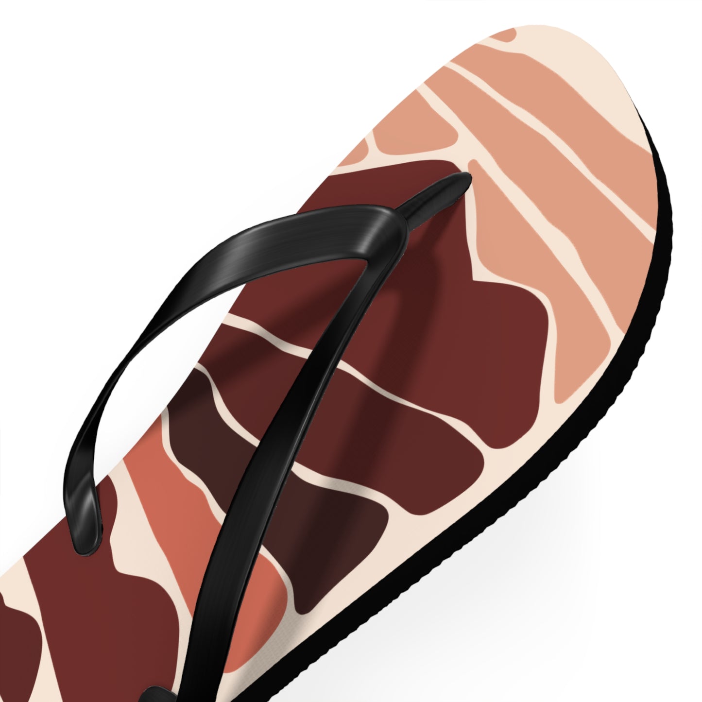 SolMori | Minimalist Flip-Flops with Abstract Sun & Mountain Print