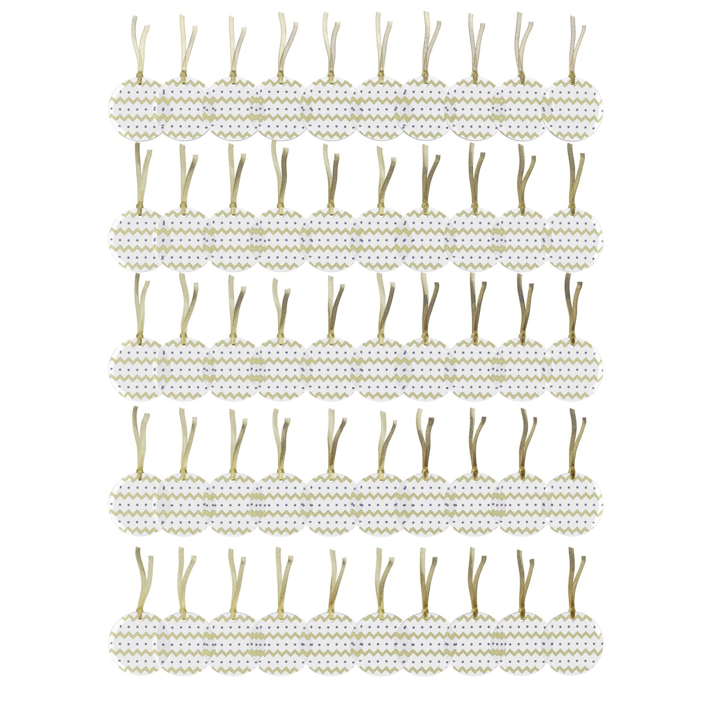Minimalist Chevron Glass Ornament | Rhythm in Simplicity