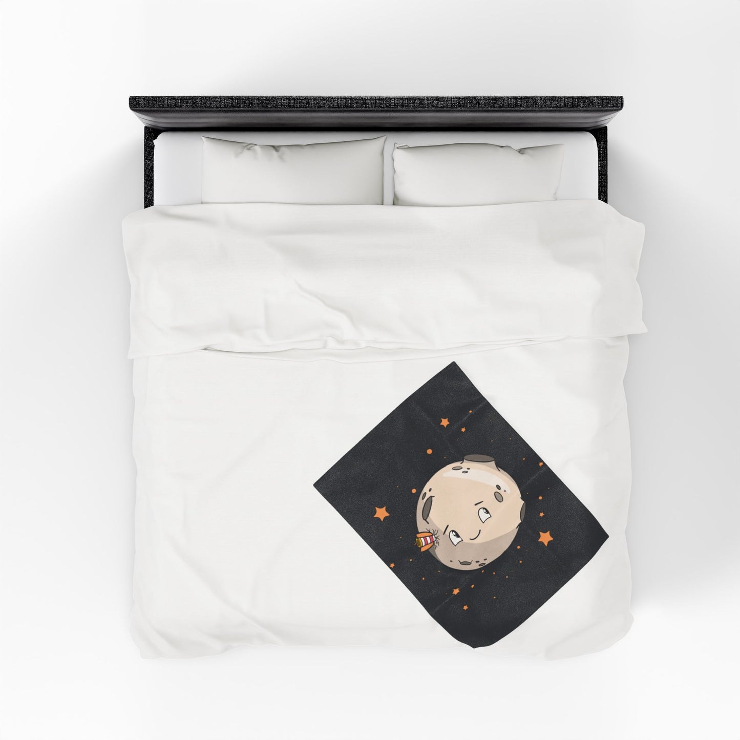 “Silent Galaxy” Plush Blanket | Moonlight Wrapped in Velvet Stillness