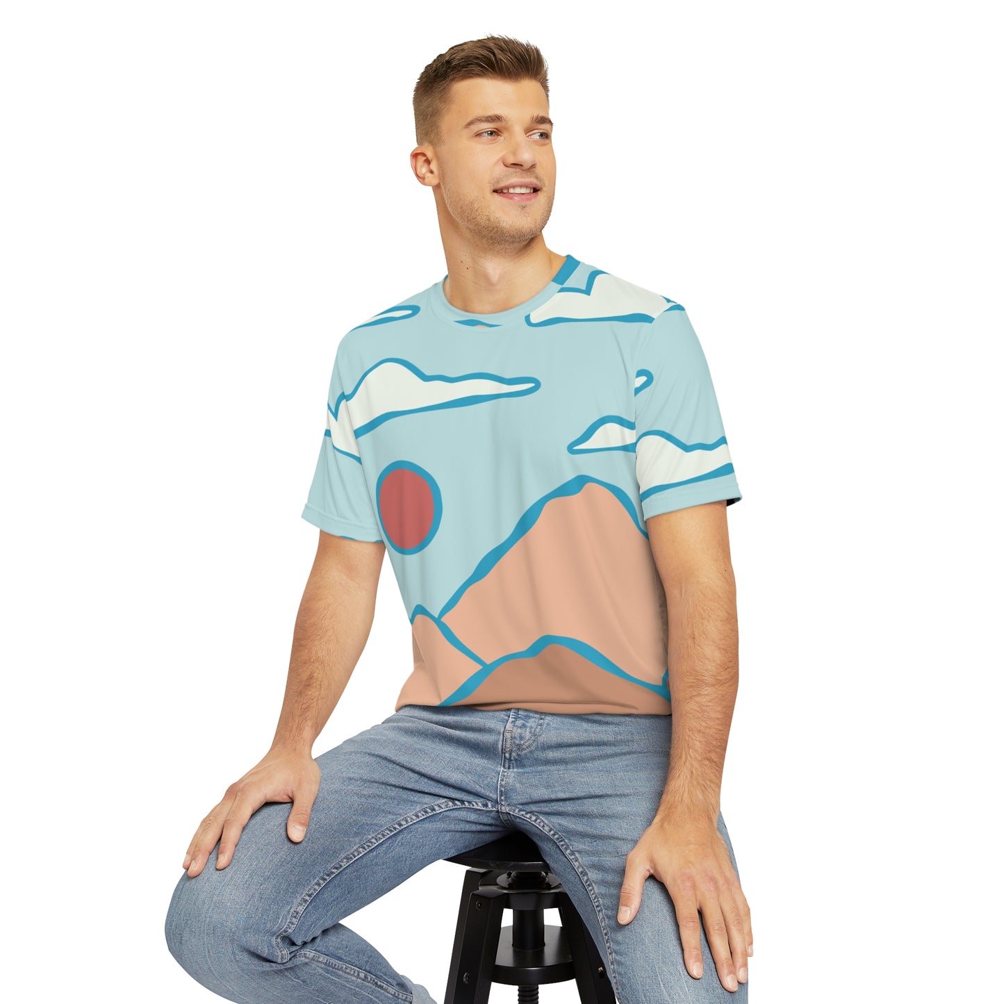 Men’s All-Over Print Tee | Sunrise at the Summit