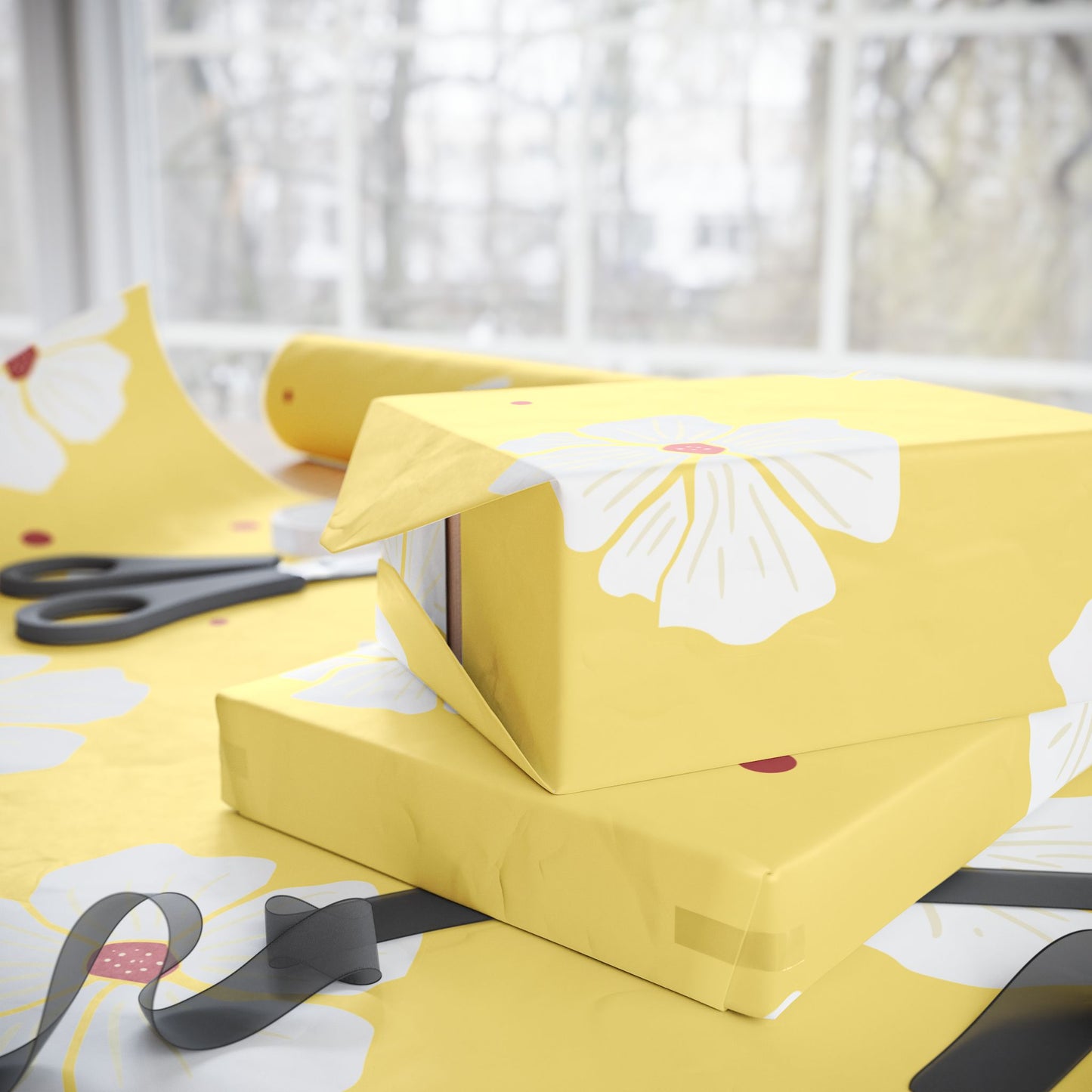 Luxury Bloom Wrapping Paper | Artistic Floral Elegance
