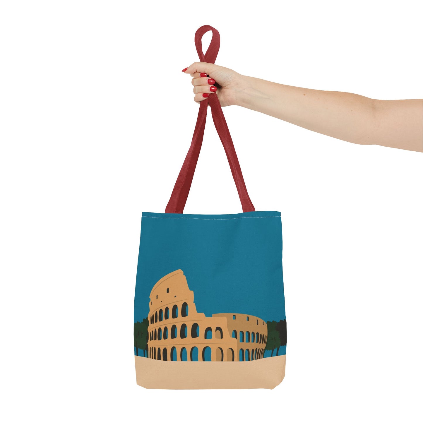 Vibrant Colosseum Tote | European Style | Urban Statement Piece