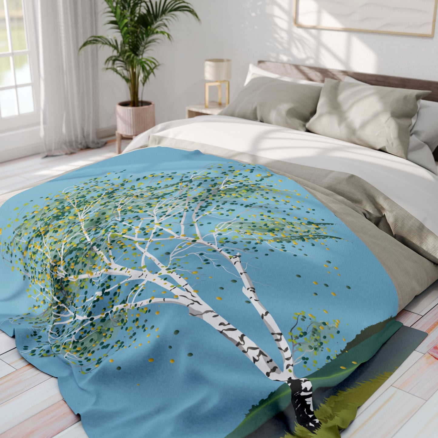 Birch Tree Fleece Blanket | Wrap Yourself in Nature | Cozy Yet Stylish