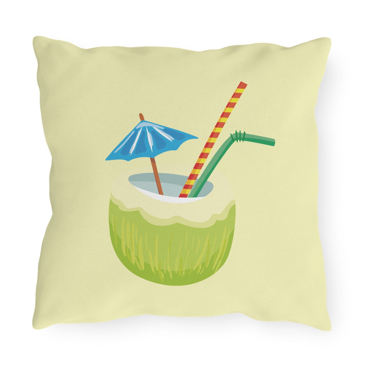 Ocean Breeze & Green Coconut | Outdoor Decorative Pillow