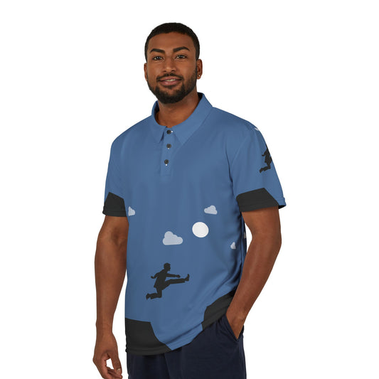 “Leap Beyond Limits” Unisex Polo Shirt | Bold & Timeless
