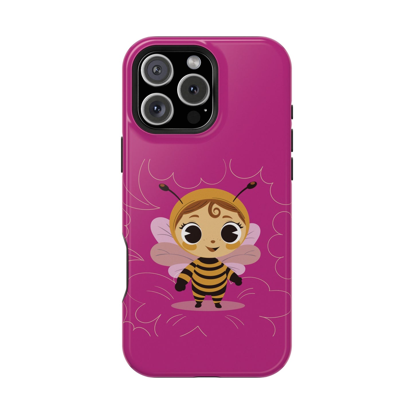 “Little Bee Buddy” Magnetic Tough Phone Case | Cute, Tough & MagSafe Ready