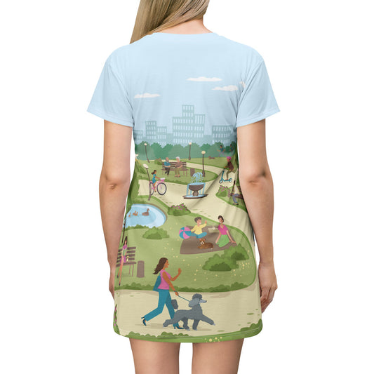 City Park Vibes | Fun Urban T-Shirt Dress For Everyday Life