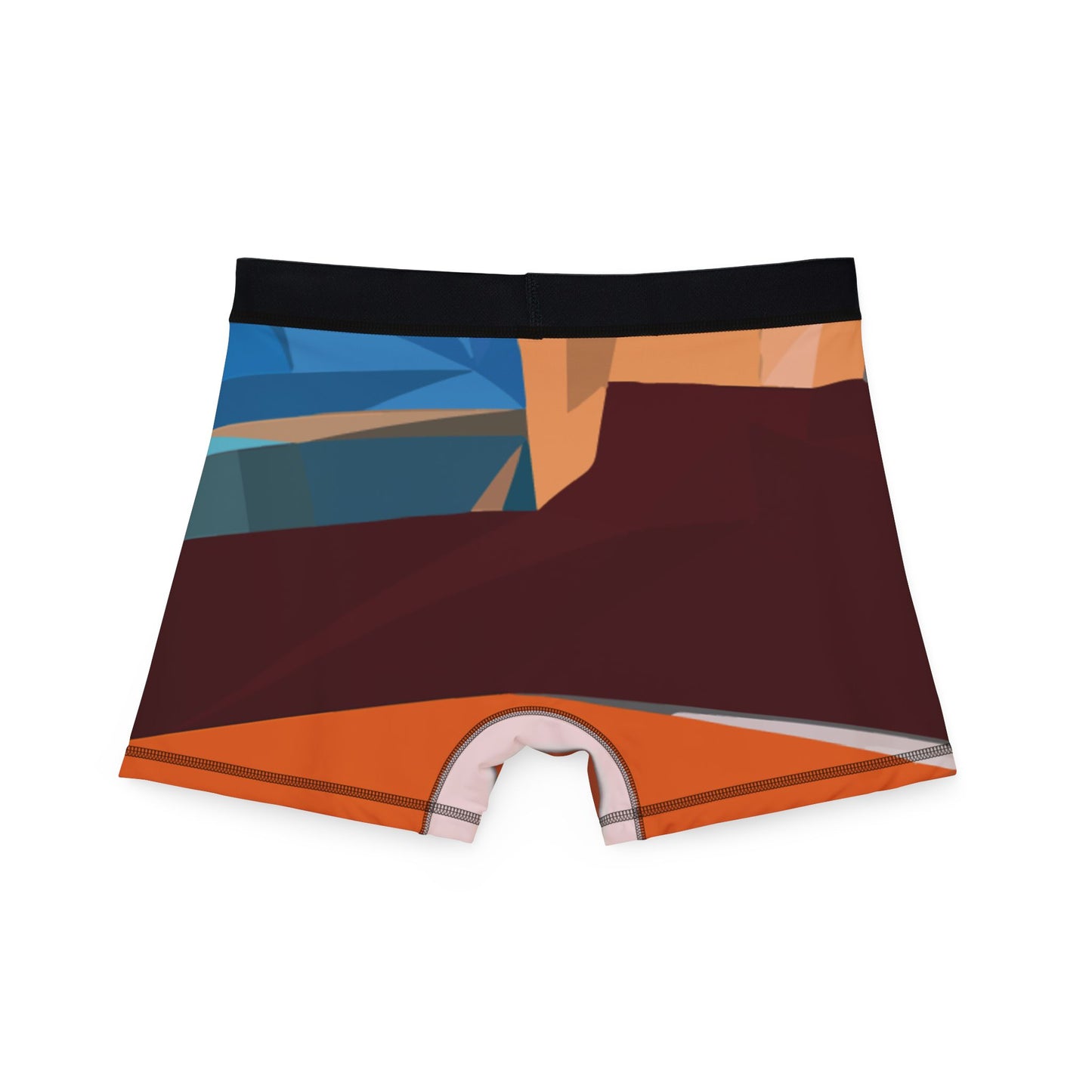 Sailing Geometry Freedom | Men’s Boxer Briefs with Geometric Sailboat Design