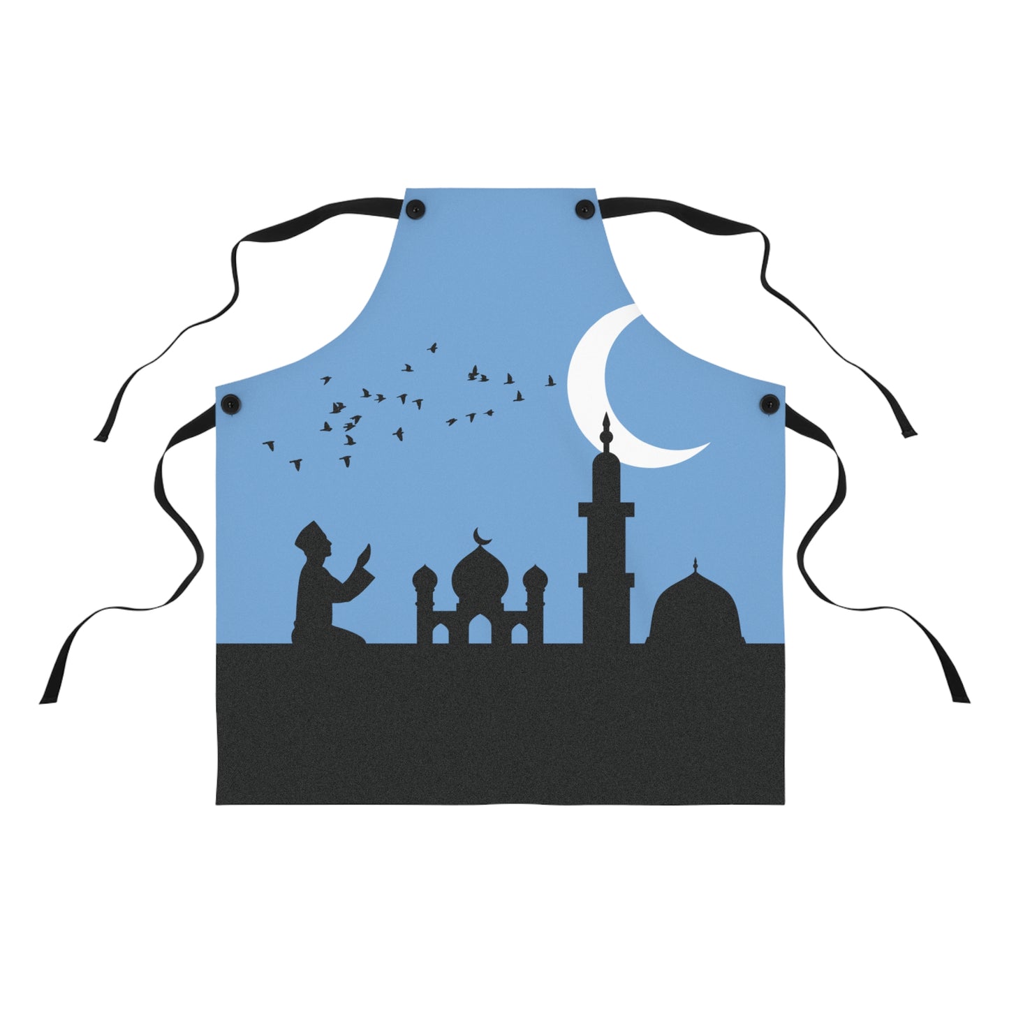 “Tranquil Faith” Apron | Minimalist Design of Muslim Prayer
