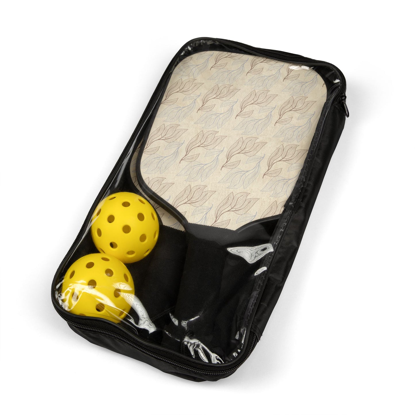 Natural Flow Pickleball Set | Abstract Leaf Design