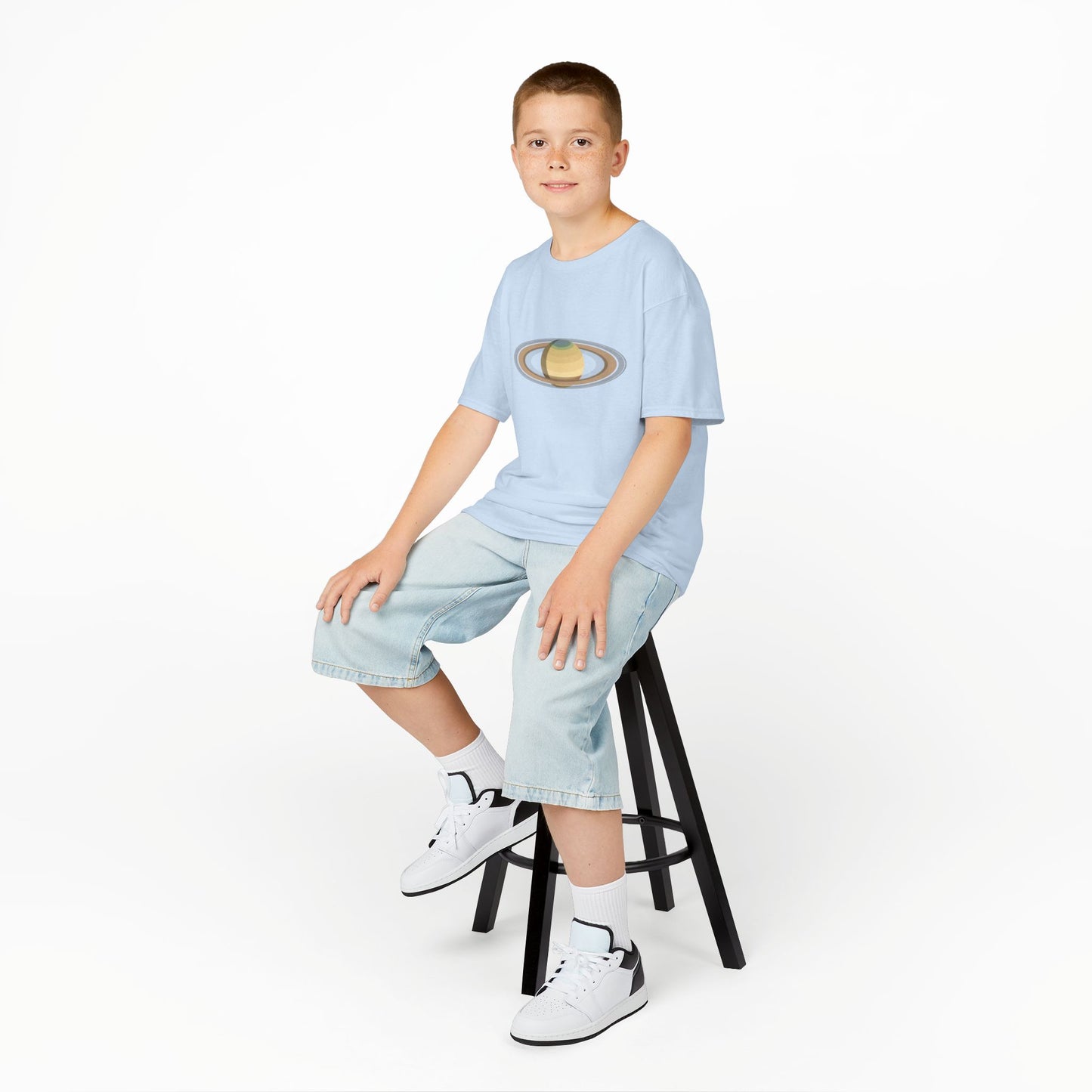 “Little Saturn” Kids Tee | A Planet-Sized Imagination