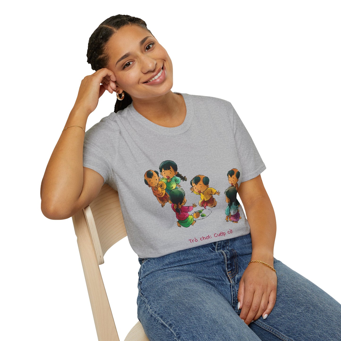 "Flag Snatching" Unisex T-Shirt | Vietnamese Childhood Nostalgia | Traditional Folk Game Graphic Tee