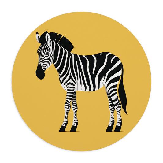 Zebra Dash Mouse Pad | Vibrant Zebra Desk Accessory