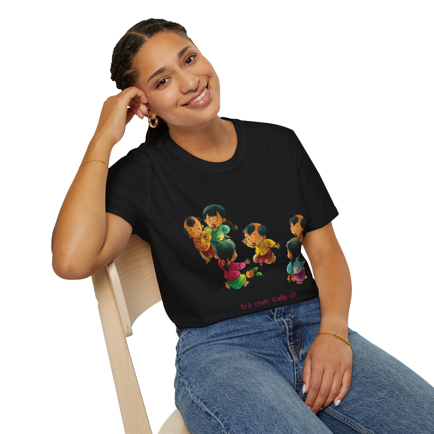"Flag Snatching" Unisex T-Shirt | Vietnamese Childhood Nostalgia | Traditional Folk Game Graphic Tee