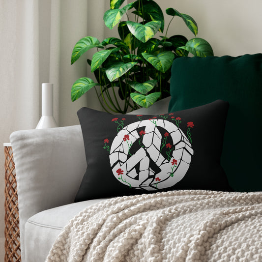 Peace Symbol | Calming Lumbar Decor Pillow For A Serene Space