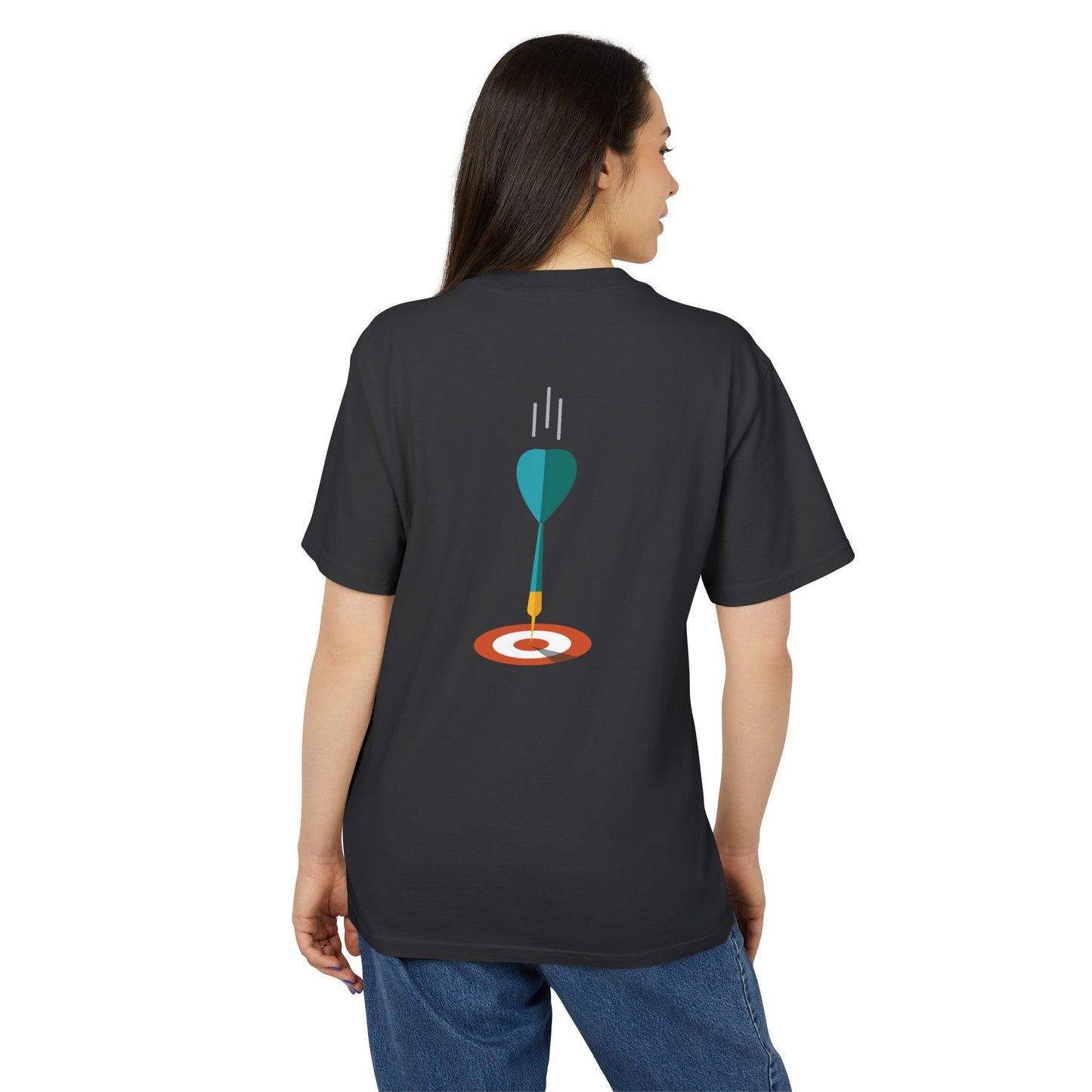 Target Locked | Unisex Heavy Tee | Boss Mindset On Your Back