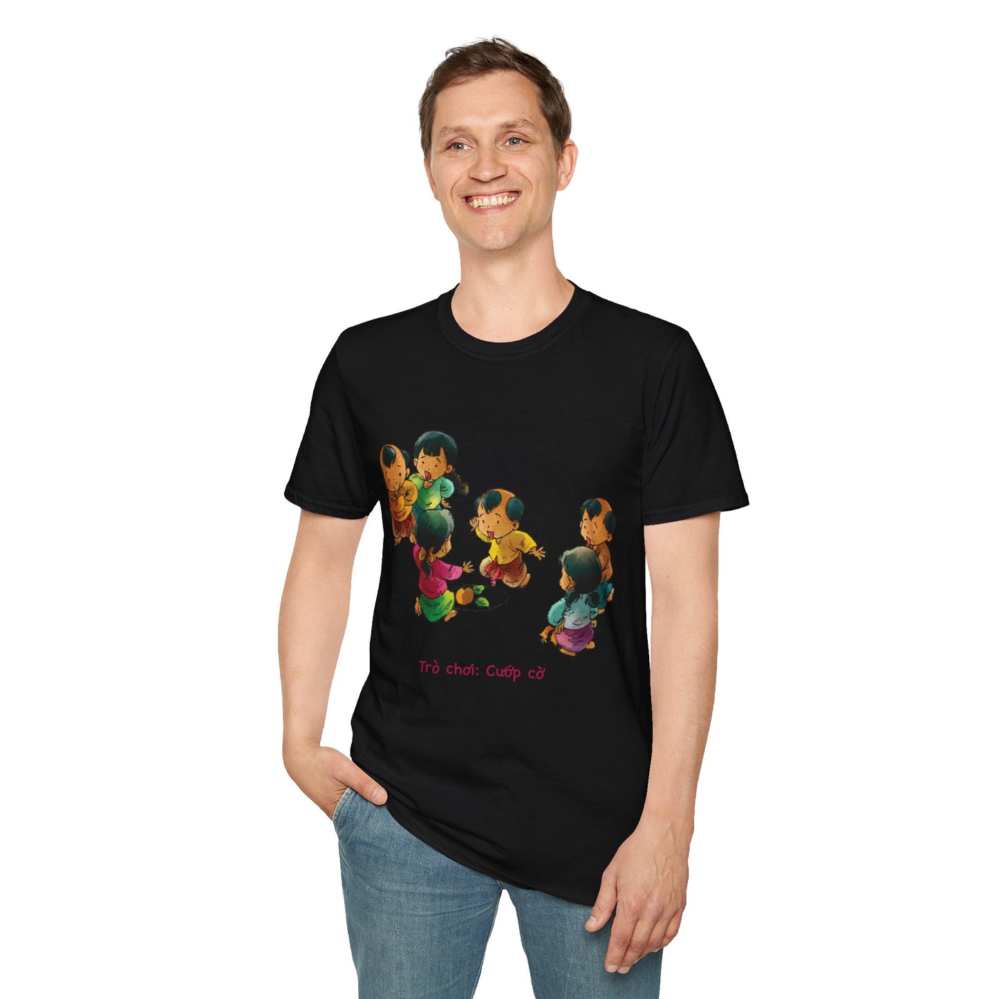 "Flag Snatching" Unisex T-Shirt | Vietnamese Childhood Nostalgia | Traditional Folk Game Graphic Tee
