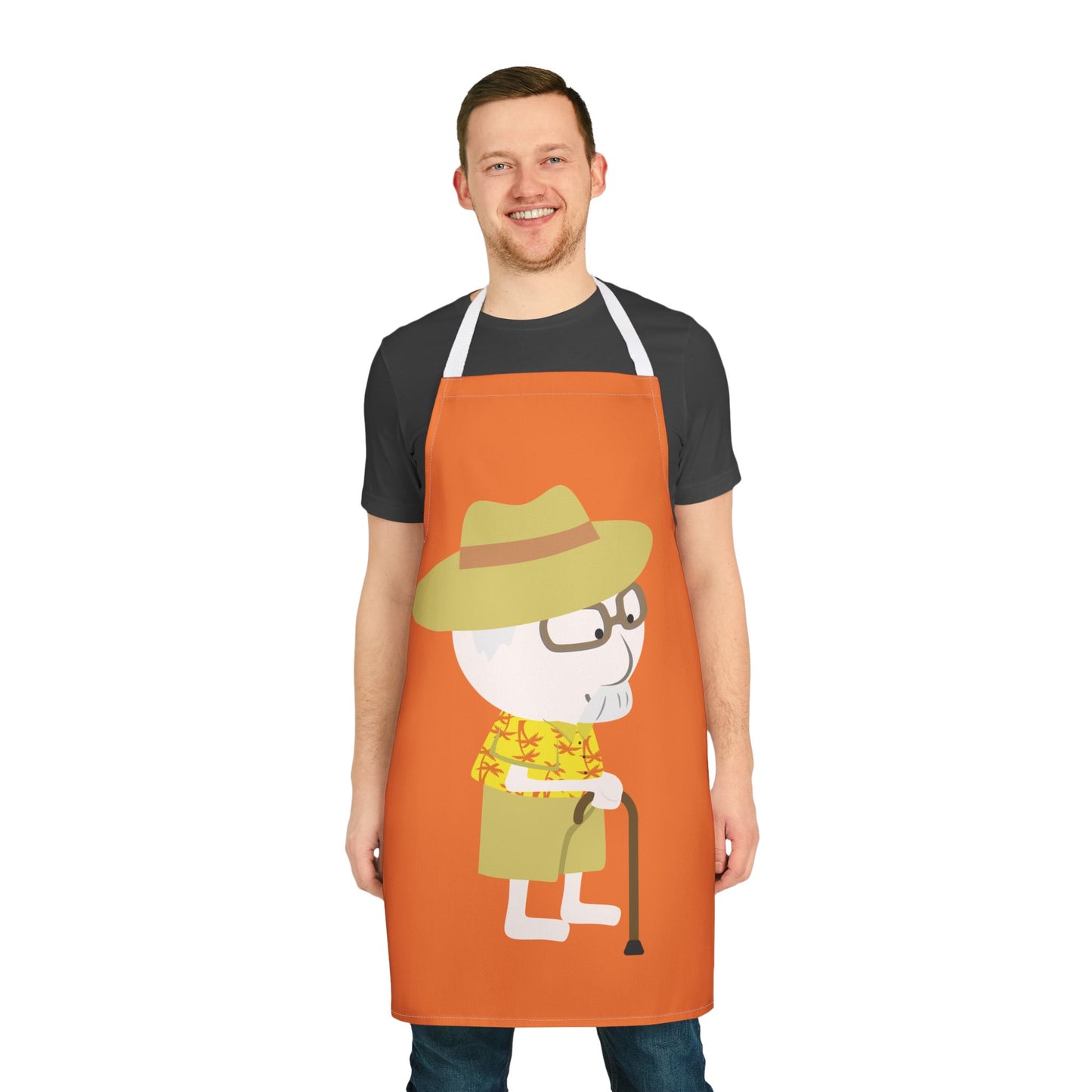 “Grandpa with Cane” Apron | Fun & Minimalist Kitchen Wear