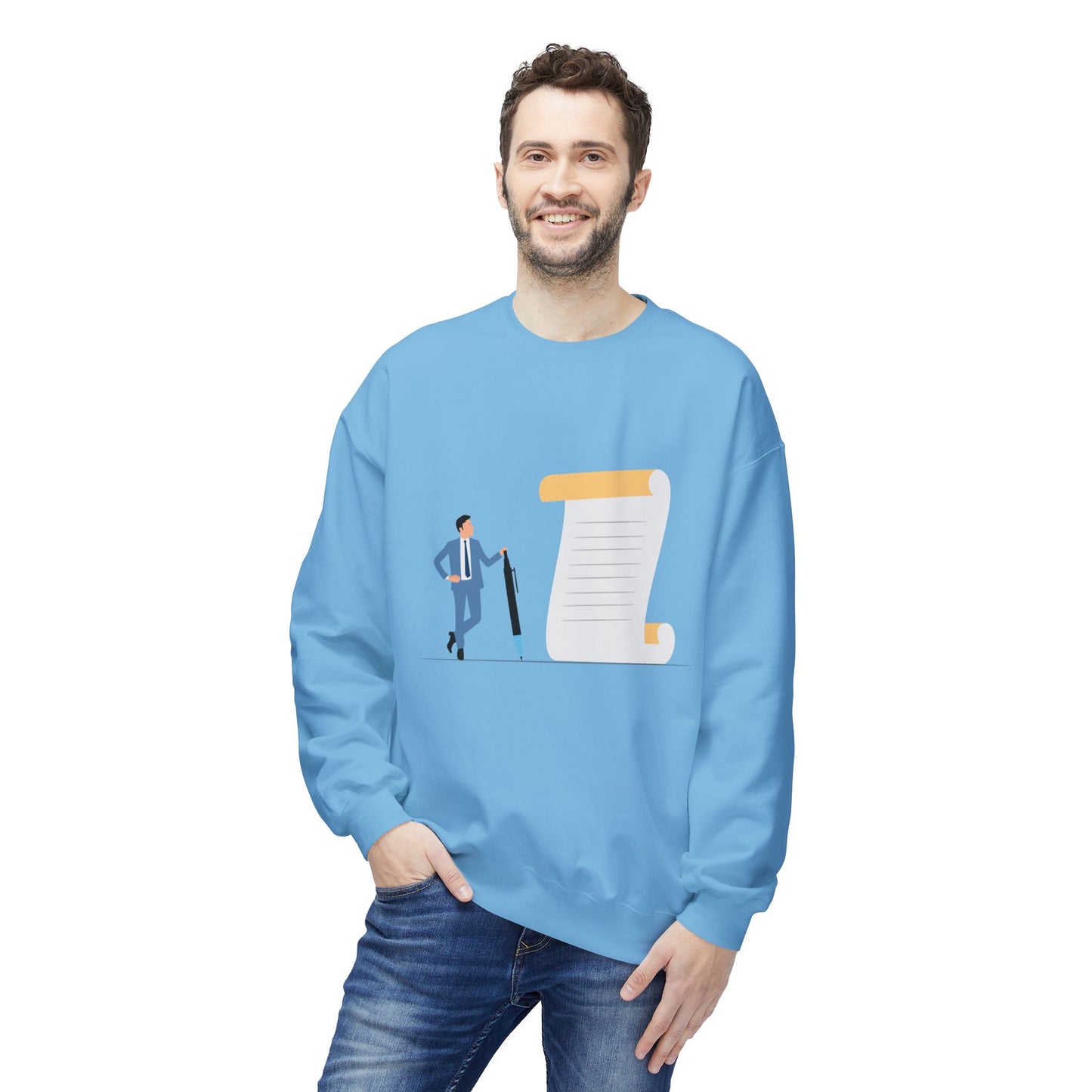 Premium Unisex Fleece Sweatshirt | Business Contract Box Edition