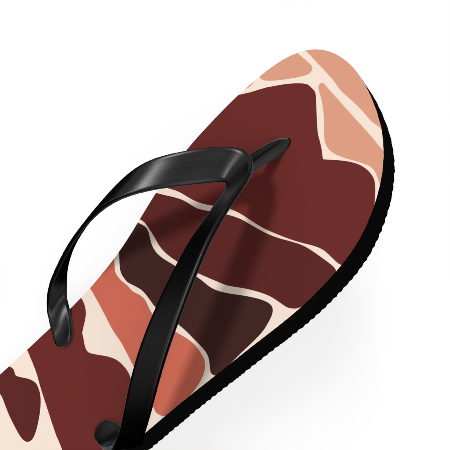 SolMori | Minimalist Flip-Flops with Abstract Sun & Mountain Print