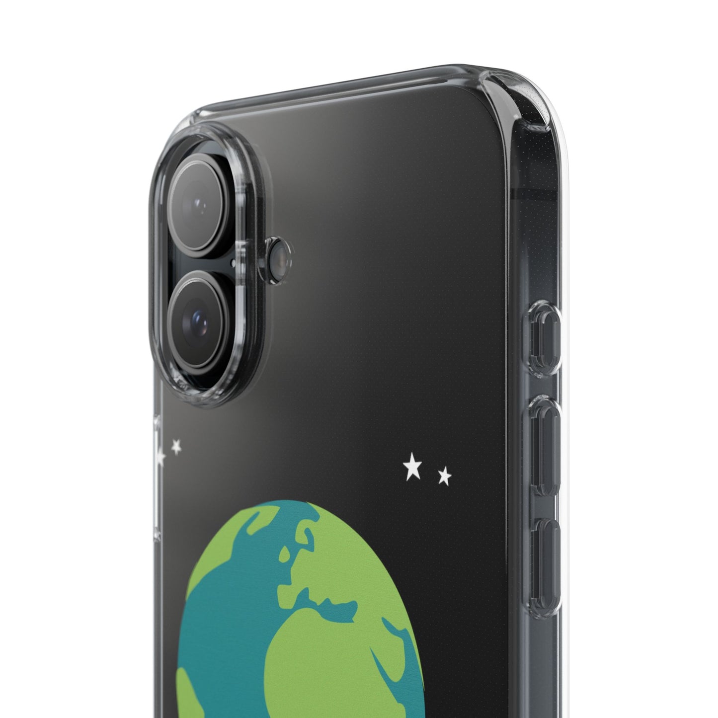 Everyday Launch | Clear Case with Rocket Leaving Earth | Bold – Bright – Space-Inspired Style