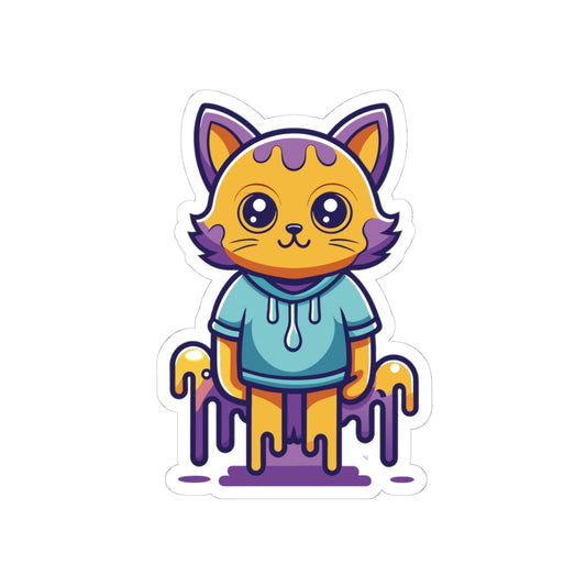 "Lazy Cat" Sticker | Stick Some Cuteness On Everything!