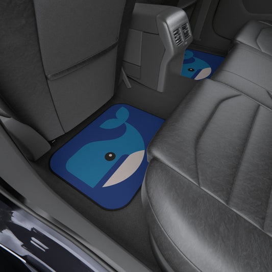 “Ocean Breath” Car Floor Mats | Minimalist Humpback Whale Design