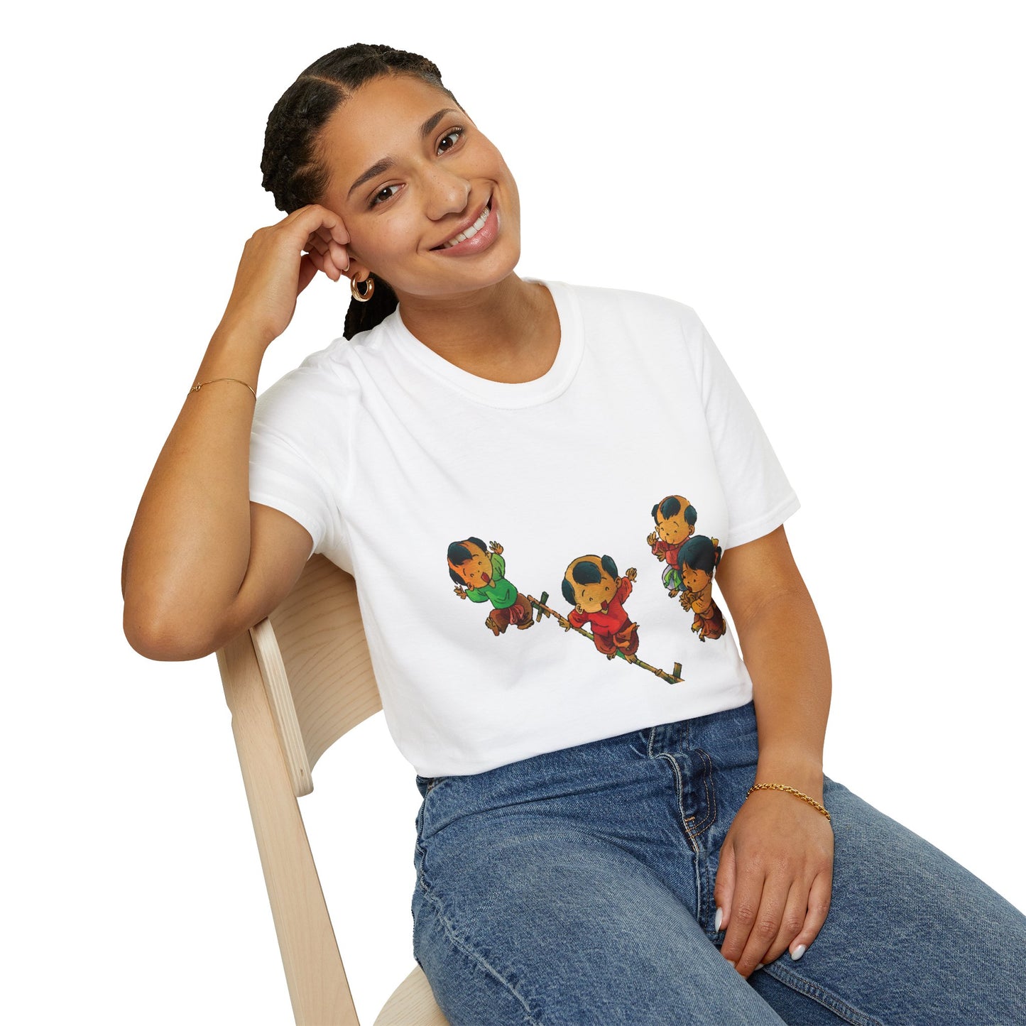 Unisex Softstyle Tee | "Cuop Co" | Vietnamese Traditional Flag-Stealing Game