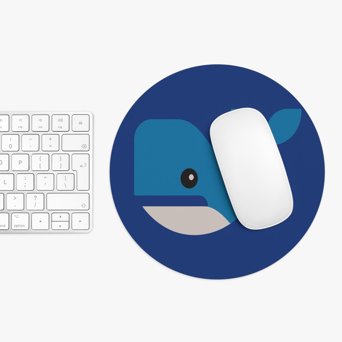 “Ocean Breath” Mouse Pad | Humpback Whale Minimalist Art