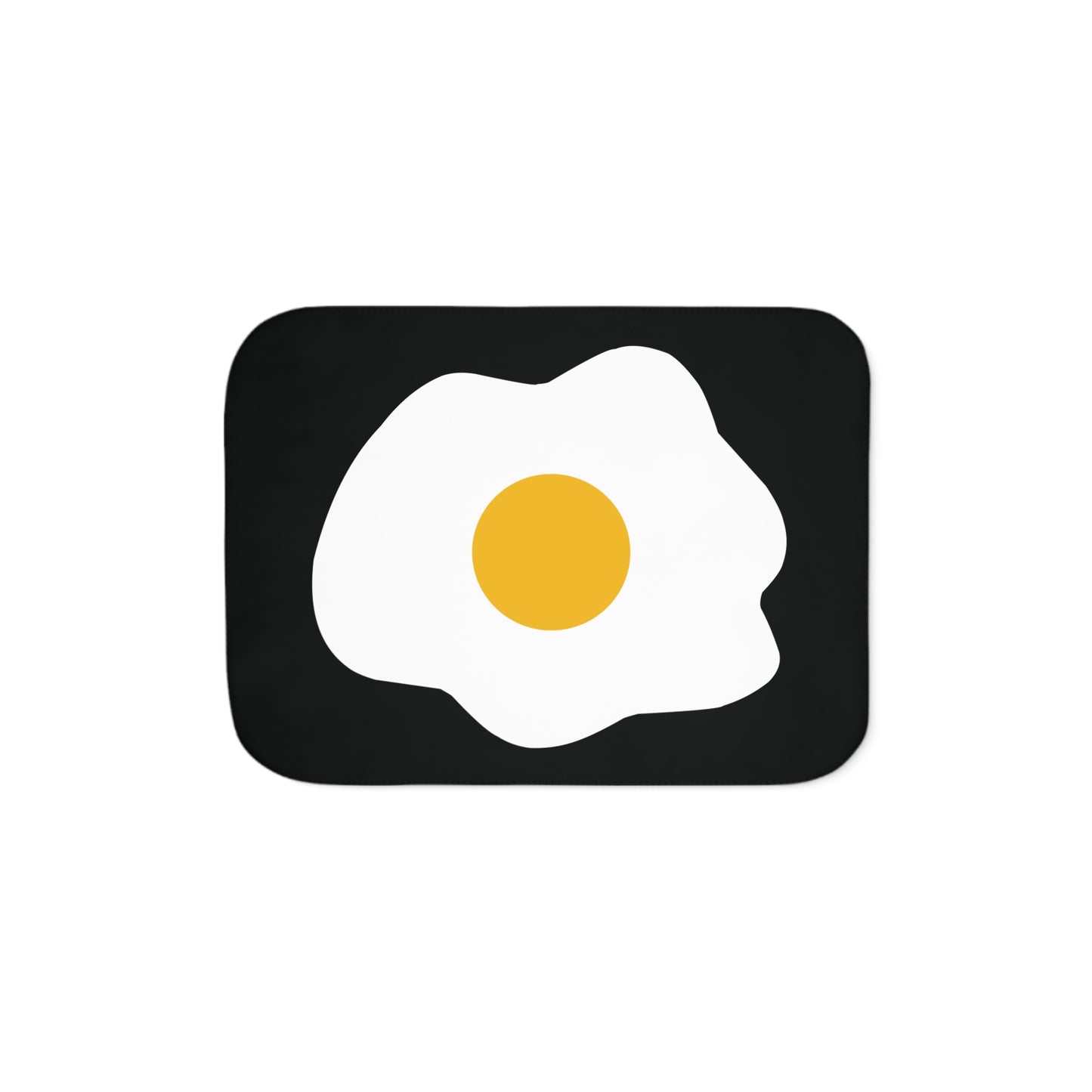Wake Up Happy | Sherpa Blanket with Fried Egg Print