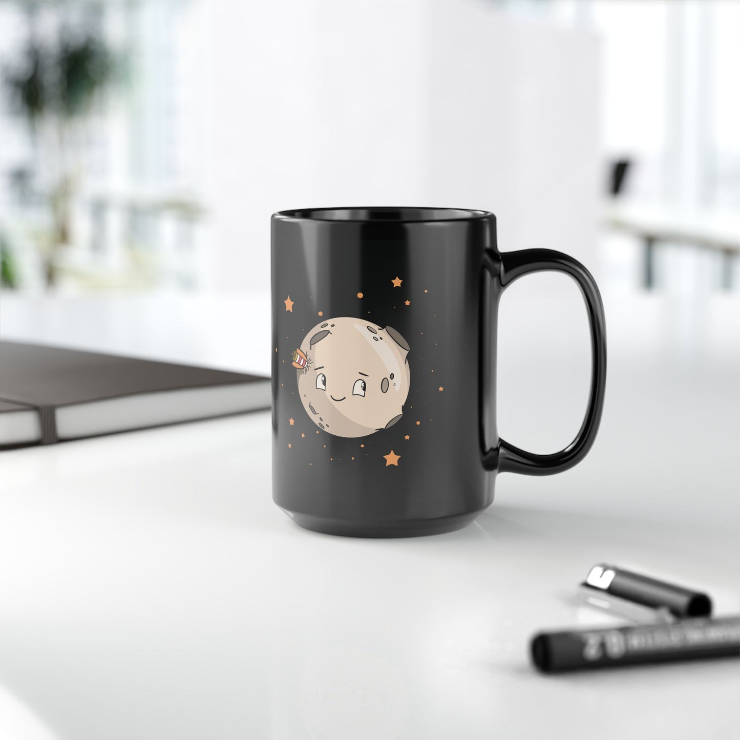 “Moon in the Galaxy” Ceramic Mug | Stillness in Every Sip