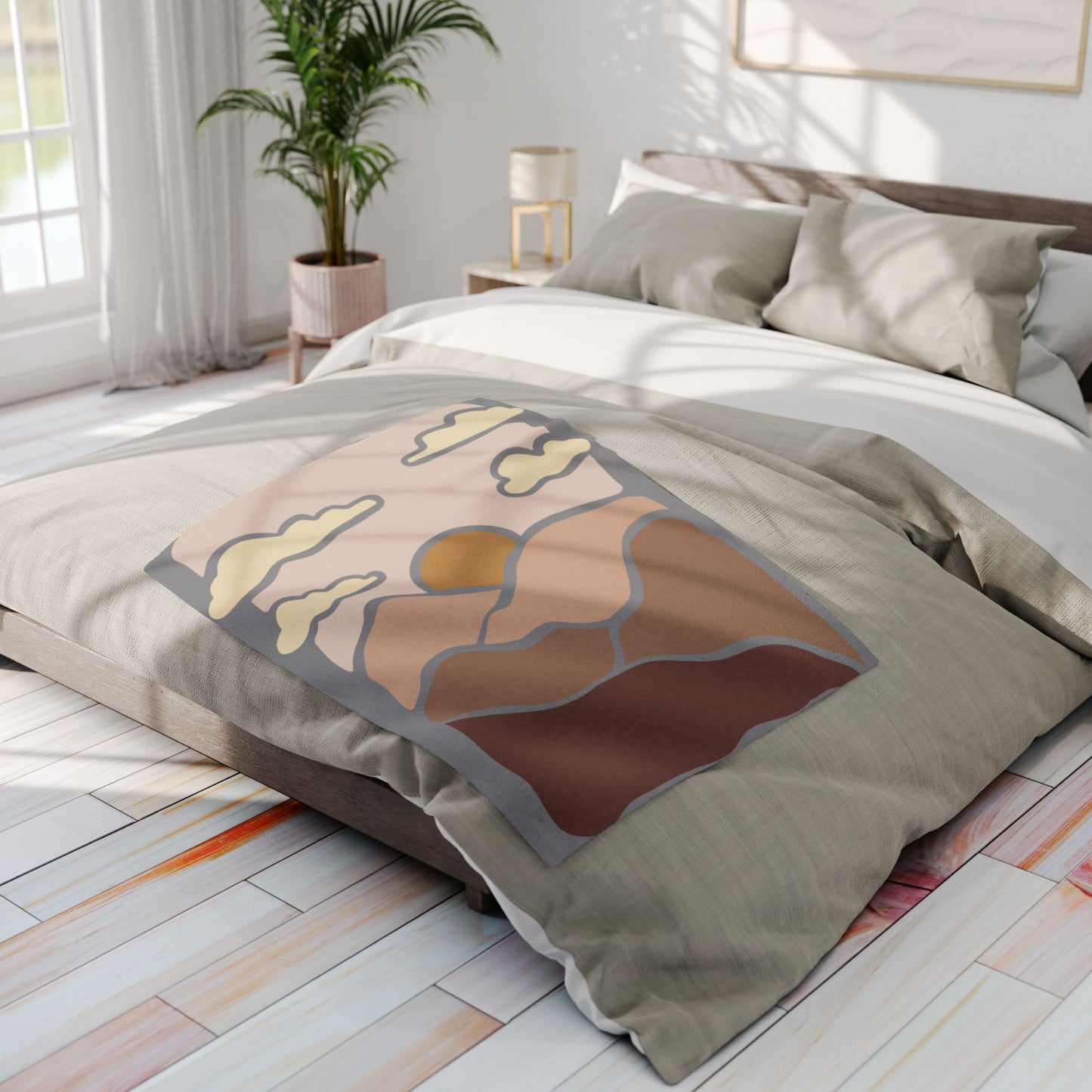 Summer Sun Fleece Blanket | Warmth with a Smile